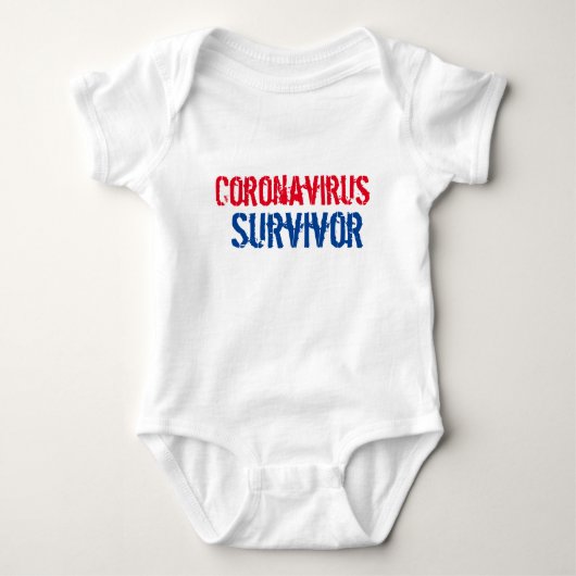 Body Coronavirus Survivor Baby One Piece (Devant)