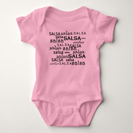 Body Corps de motif de SALSA pour le bébé de salsera ou (Devant)