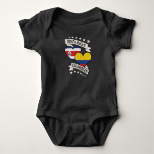 Body Costaricienne Colombienne Drapeaux Coeur Costa Ric