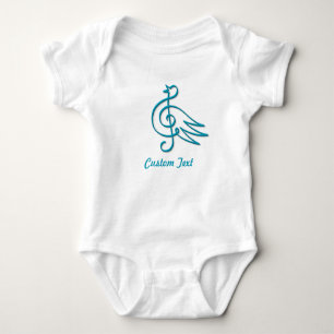 Body Costume bébé de musique d'oiseau bleu