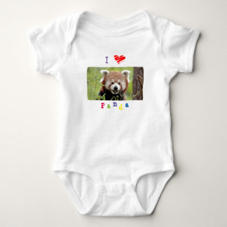 Body Costume bébé Panda rouge photo, animaux 0053.