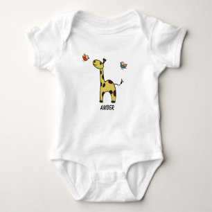 Body Costume bébé petite Giraffe et oiseaux