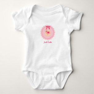 Body Costume corporel mignon rose et blanc pour bébé fi