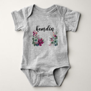 Body Costume corporel pour bébé personnalisé Fleurs tro