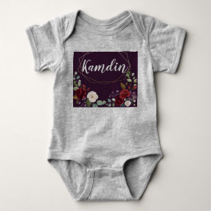 Body Costume corporel pour bébé personnalisé Plum viole