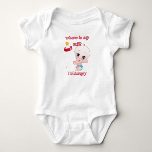 Body Costume de bébé affamé. (Devant)