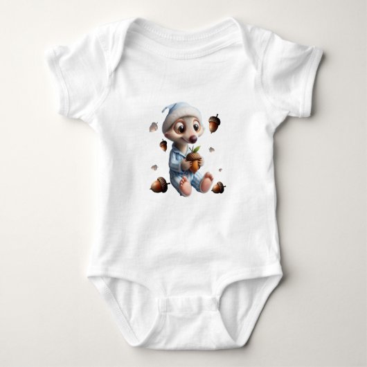 Body Costume de bébé avec écureuil (Devant)