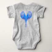 Body Costume de bébé bleu bougie (Dos)