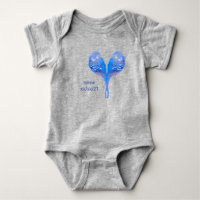 Costume de bébé bleu bougie