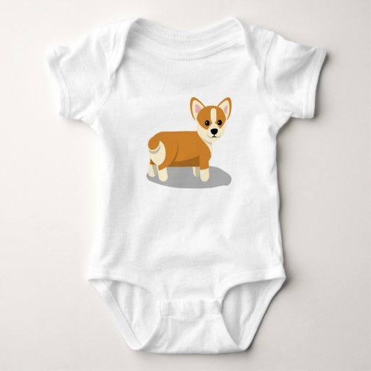 Body Costume de bébé de corgi (Devant)