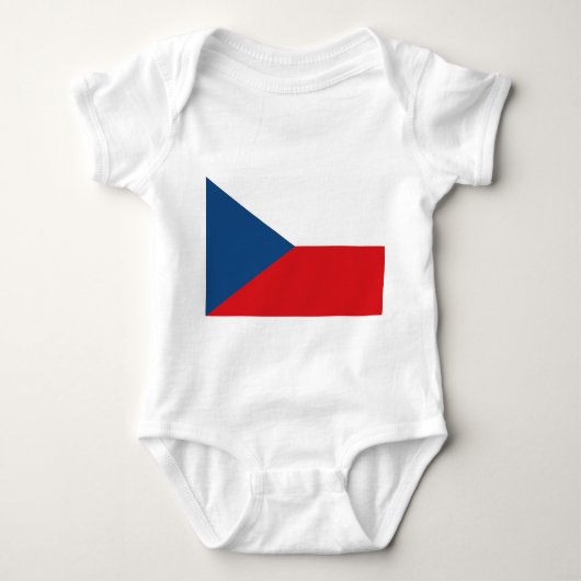 Body Costume de bébé patriotique avec drapeau Czechia (Devant)
