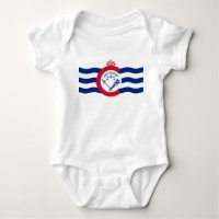 Costume de bébé patriotique avec drapeau de Cincin