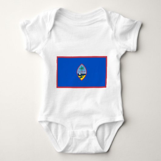 Body Costume de bébé patriotique avec drapeau de Guam (Devant)