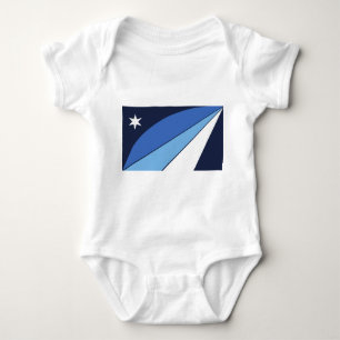 Body Costume de bébé patriotique avec drapeau de la Col