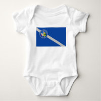 Costume de bébé patriotique avec drapeau de Las Ve