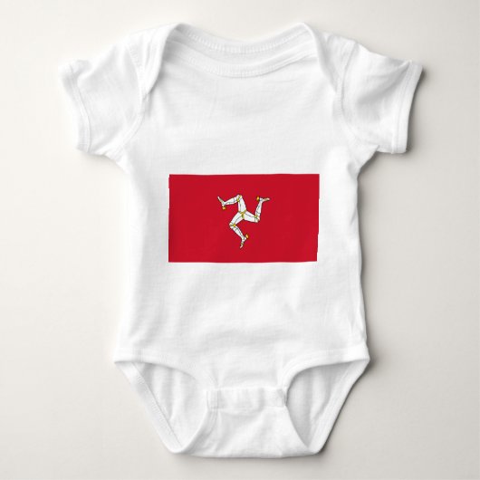 Body Costume de bébé patriotique avec drapeau de l'île  (Devant)