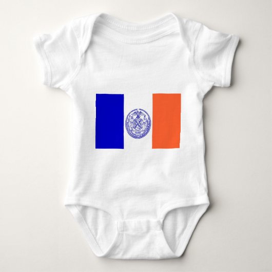 Body Costume de bébé patriotique avec drapeau de New Yo (Devant)