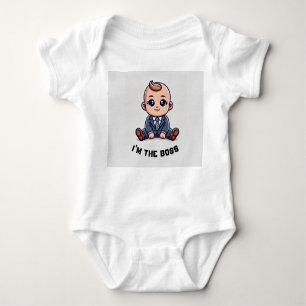 Body Costume de bébé personnalisé - "I'm the Boss" Phot