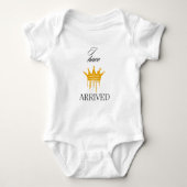 Body Costume de corps de bébé dit "Je suis arrivé" pers (Devant)