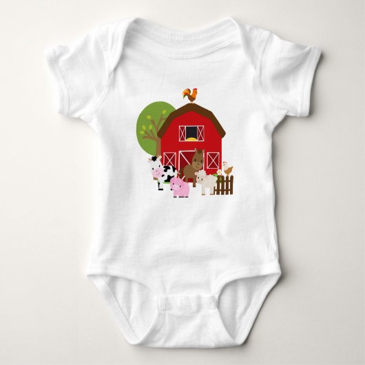Body Costume de maillot de bébé Barnyard (Devant)