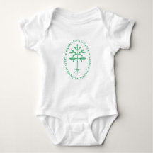 Costume pour bébé/bébé ou tee, Sceau vert
