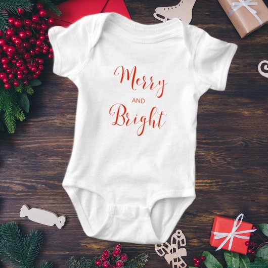 Body Costume pour bébé Joyeux et Noël brillant