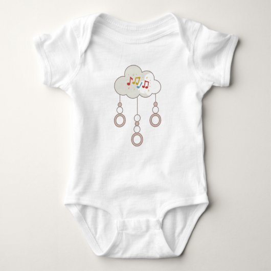 Body Costume pour bébé Mélodie dans les nuages. (Devant)