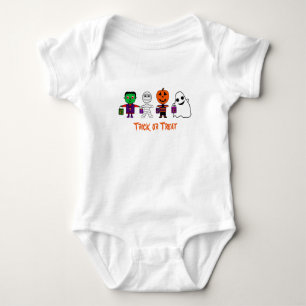 Body Costume pour bébé T-shirt Halloween Trick ou Trait
