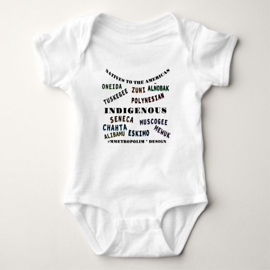 Body COTON—UNISEX NEWBORN to24MOIS/ NATIVE AMERICAN (Devant)