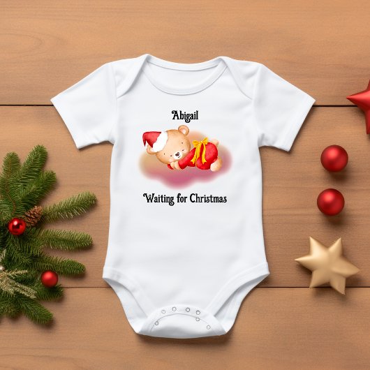 Body Couchage Noël Ours Bébé Bébé Bodysuit