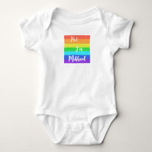 Body Couleur arc-en-ciel coloré personnalisé Baby Jerse
