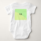 Body Couleur unie simple ajouter un nom texte monogramm (Dos)