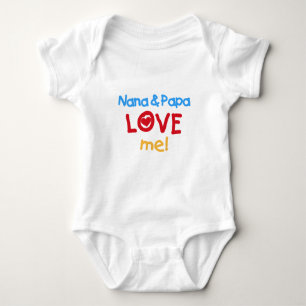 Body Couleurs primaires Nana et Papa m'aiment
