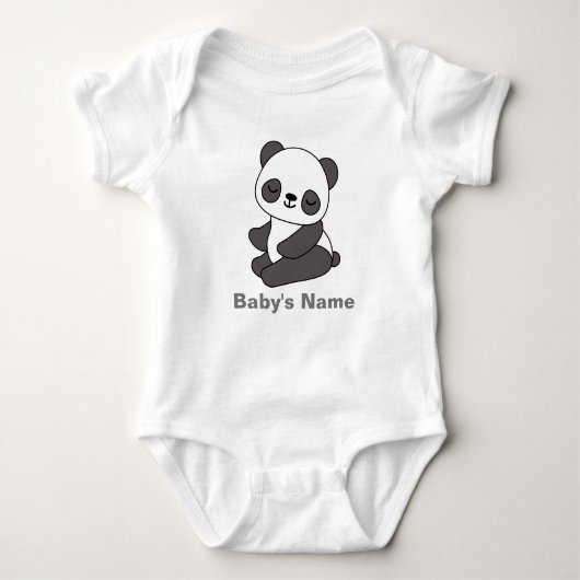 Body Coupe de bébé personnalisée Panda Cute (Devant)