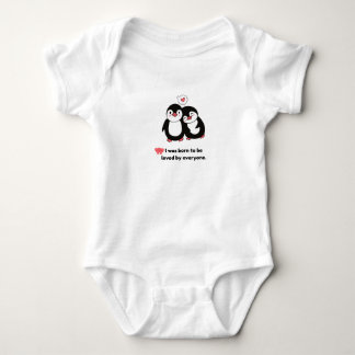 Body Couple de manchots mignons - Je suis né pour être 