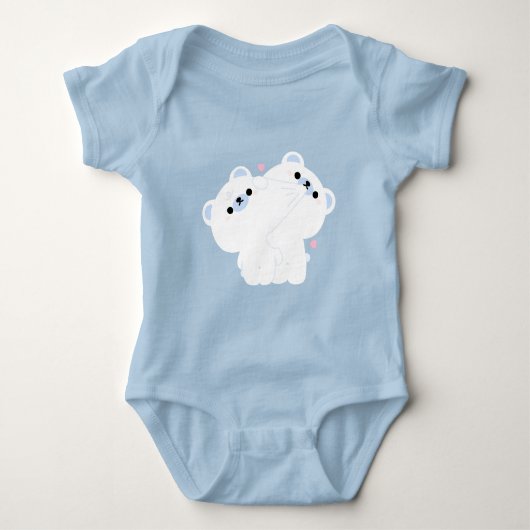 Body Couple d'ours polaire mignon (Devant)