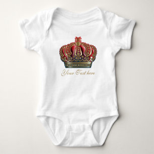 Body Couronne Croix Royale - Or Bleu Rouge