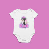 Body Couronne de fleur de chat noir assise en roses ros