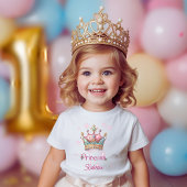 Body Couronne de princesse nom personnalisé