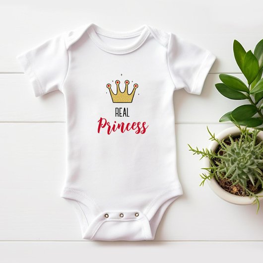 Body Couronne dorée pour princesse