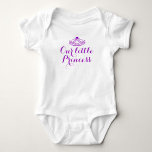 Body Couronne pourpre / Coeur Notre Petite Princesse