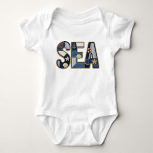 Body Courtepatchwork de mer brodé PNG conception de cou