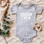 Body Cousin Crew Kids<br><div class="desc">Vêtements imprimés personnalisés avec le graphique "Cousin Crew" ou tout autre texte personnalisé. Utilisez les outils de conception pour modifier les polices de texte et les couleurs ou ajouter vos propres photos pour créer un modèle de t-shirt personnalisé. Faites votre choix parmi une grande variété de t-shirts, de débardeurs et...</div>