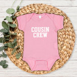 Body Cousin Crew Kids<br><div class="desc">Vêtements imprimés personnalisés avec le graphique "Cousin Crew" ou tout autre texte personnalisé. Utilisez les outils de conception pour modifier les polices de texte et les couleurs ou ajouter vos propres photos pour créer un modèle de t-shirt personnalisé. Faites votre choix parmi une grande variété de t-shirts, de débardeurs et...</div>