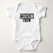 Body Cousin Crew T-shirt bébé noir et blanc pour enfant (Devant)