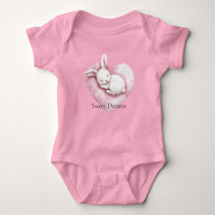 Body Coussin en forme de coeur de lapin rose doux