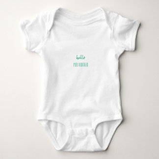 Body Coussin pour bébé vert Hello