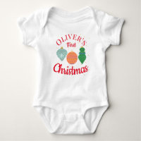 Coutume Kawaii Ornament Baby First Christmas