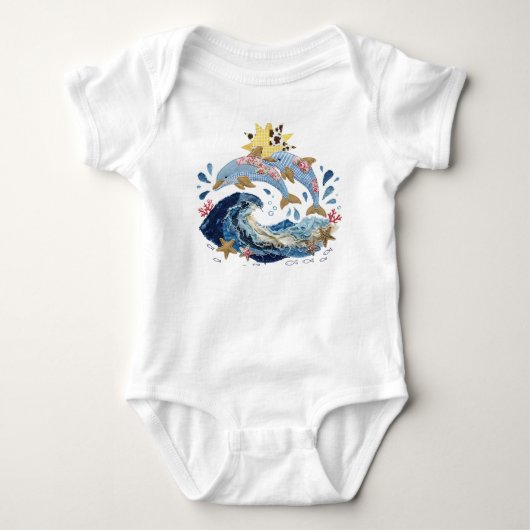 Body Couverture Patchwork Dauphins (Devant)