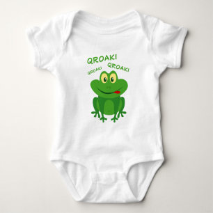 Body Crapaud vert drôle coassant